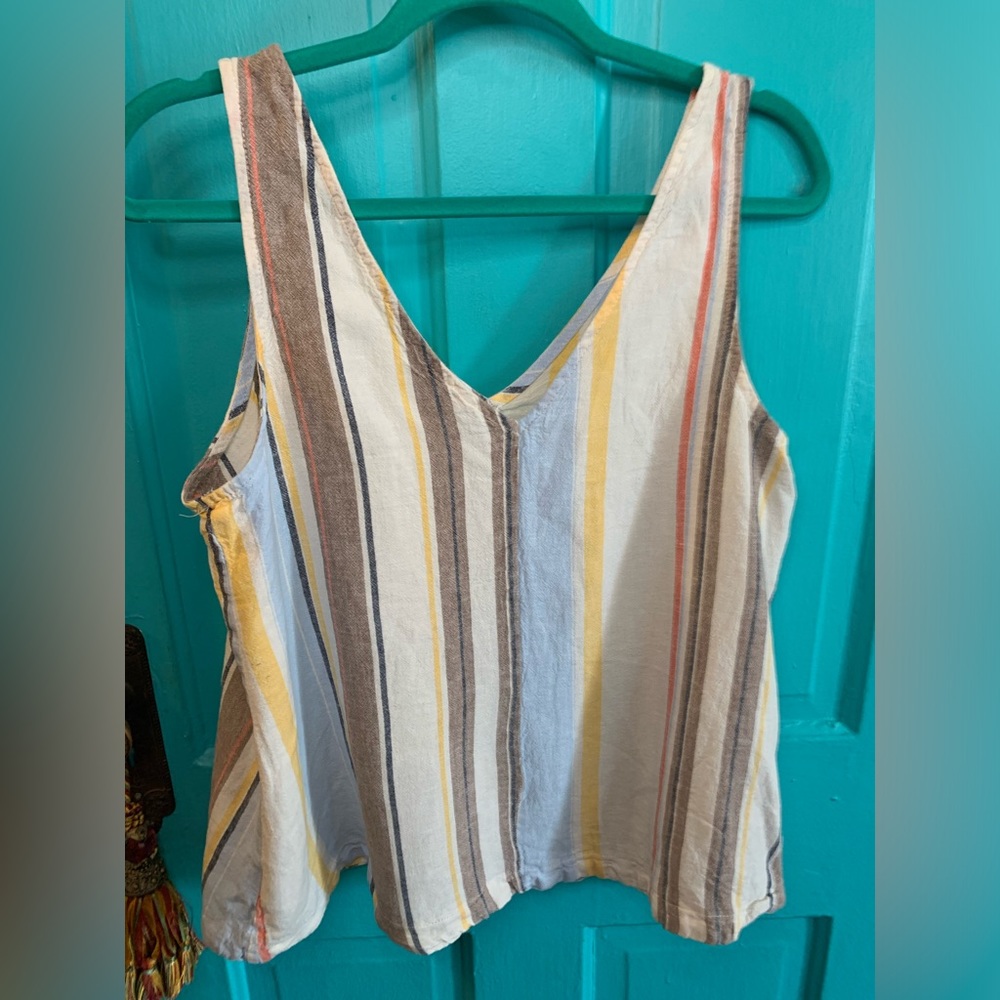 Multicolored Boho Festival Western Tank